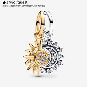 Pandora Splittable Sun & Moon Dangle Charm